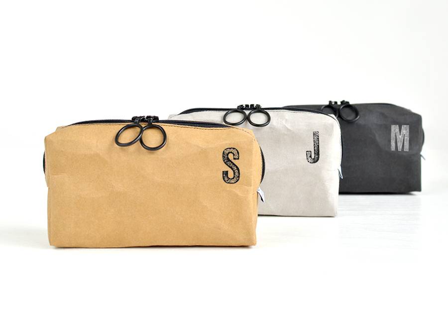 Renna Deluxe Kosmetiktasche mit Monogramm grau Sonderangebote