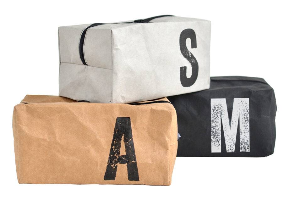 Renna Deluxe Kosmetiktasche mit Monogramm grau Sonderangebote