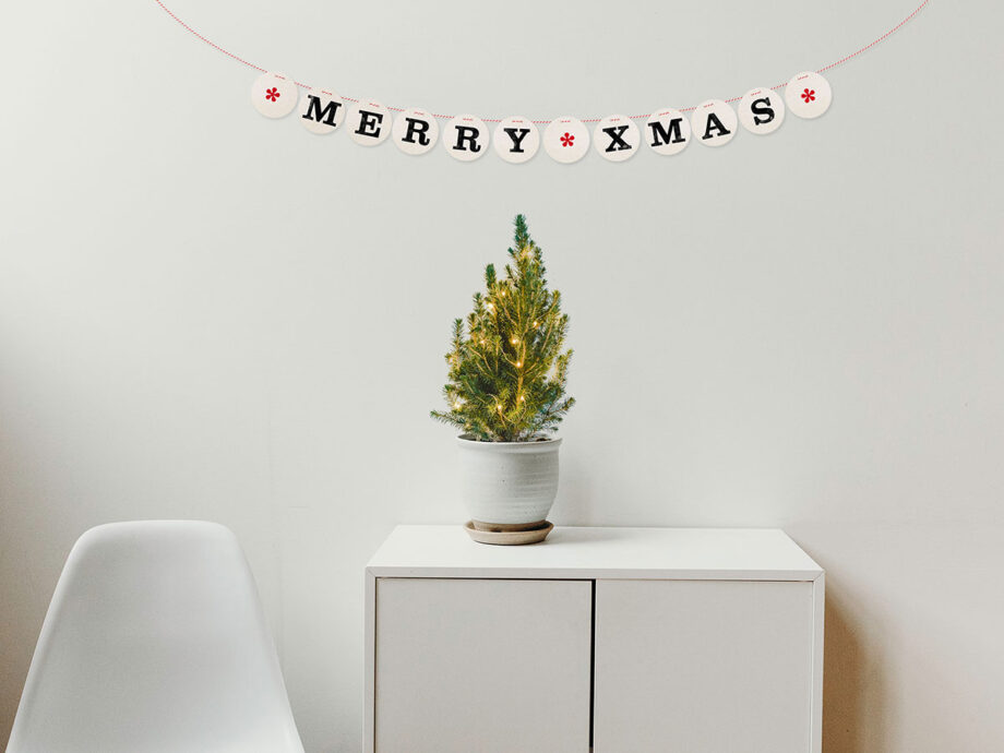 Renna Deluxe MERRY XMAS Girlande Kostenloser Versand