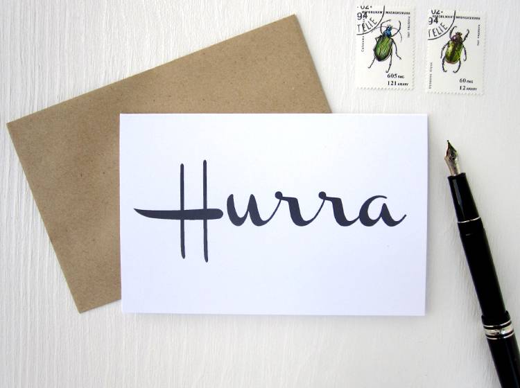 Renna Deluxe HURRA // Klappkarte Sonderangebot