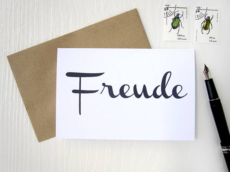 Renna Deluxe FREUDE // Klappkarte Rabatt