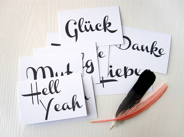 Renna Deluxe Glück // Klappkarte Versandkostenfrei