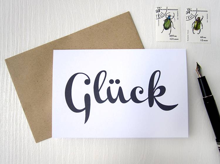 Renna Deluxe Glück // Klappkarte Versandkostenfrei