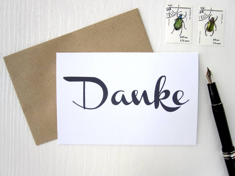 Renna Deluxe Danke // Klappkarte Begrenztes Angebot