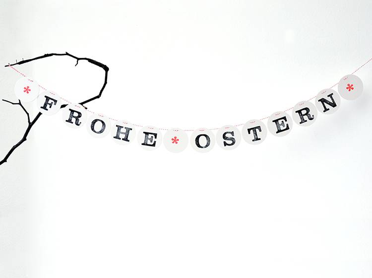 Renna Deluxe FROHE OSTERN Girlande Valentinstagsangebot