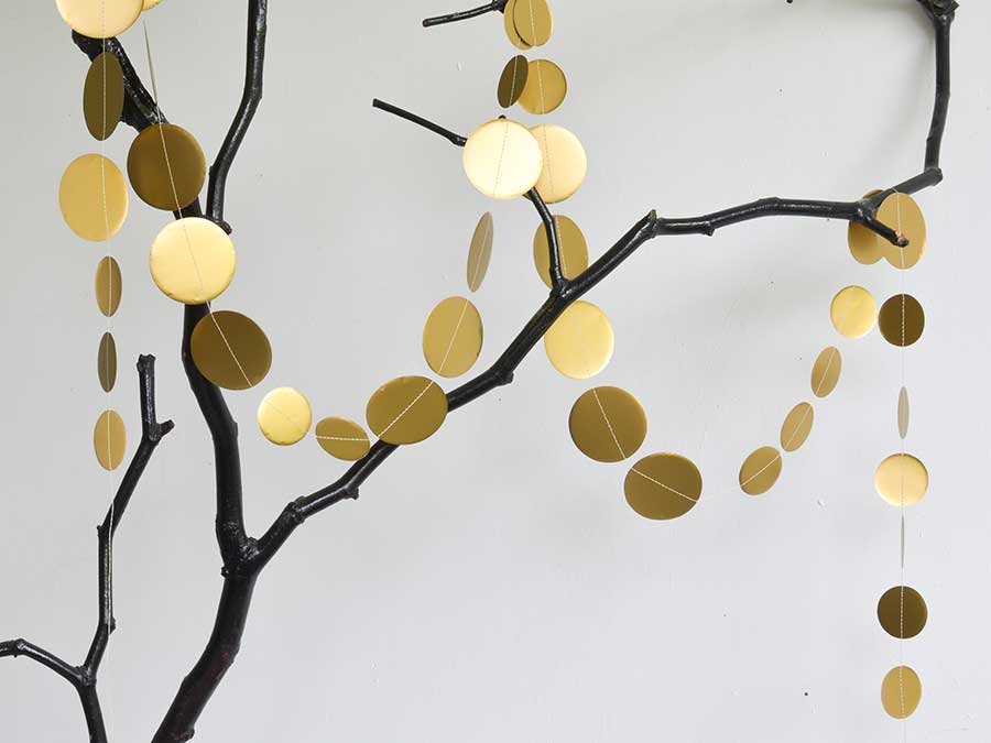Renna Deluxe Girlande Punkte in Gold Zeitlich begrenztes Angebot