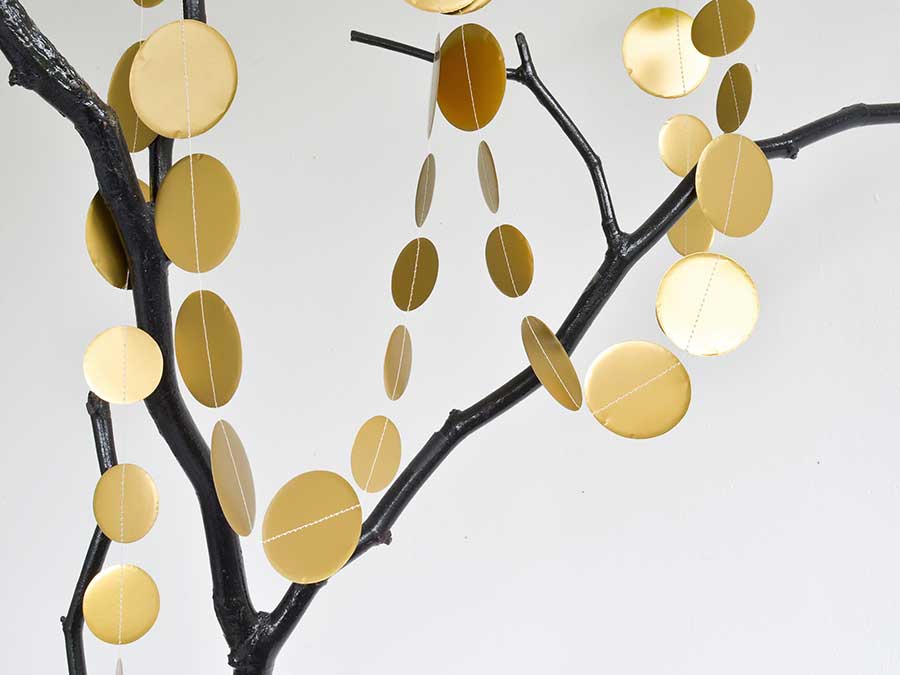 Renna Deluxe Girlande Punkte in Gold Zeitlich begrenztes Angebot
