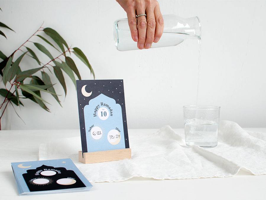 Renna Deluxe RAMADAN Kalender Karten für Sahur und Iftar Wochenangebot