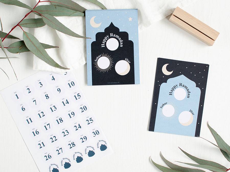 Renna Deluxe RAMADAN Kalender Karten für Sahur und Iftar Wochenangebot
