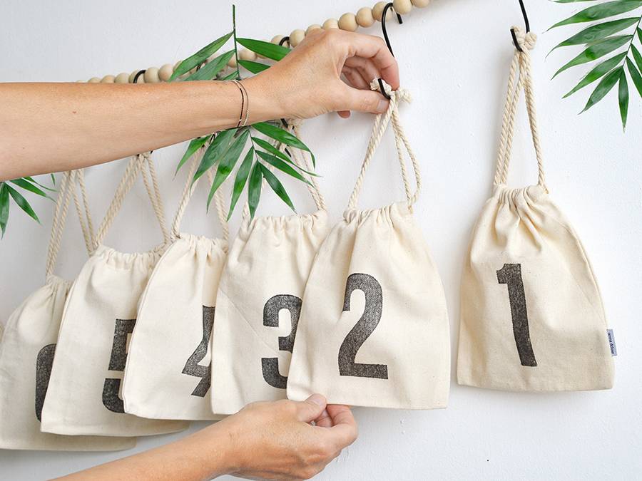 Renna Deluxe Nachhaltiger Ramadan Kalender aus Bio-Baumwolle Kostenlose Rückgabe