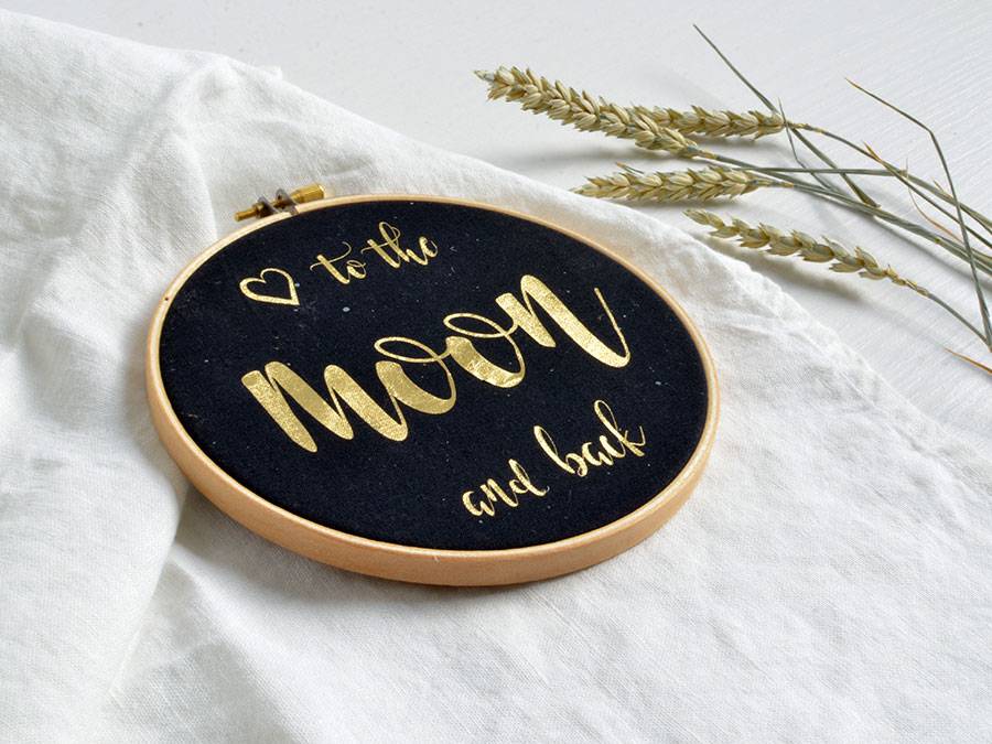 Renna Deluxe I love you to the moon and back! Gold Druck Letzte 2 Tage