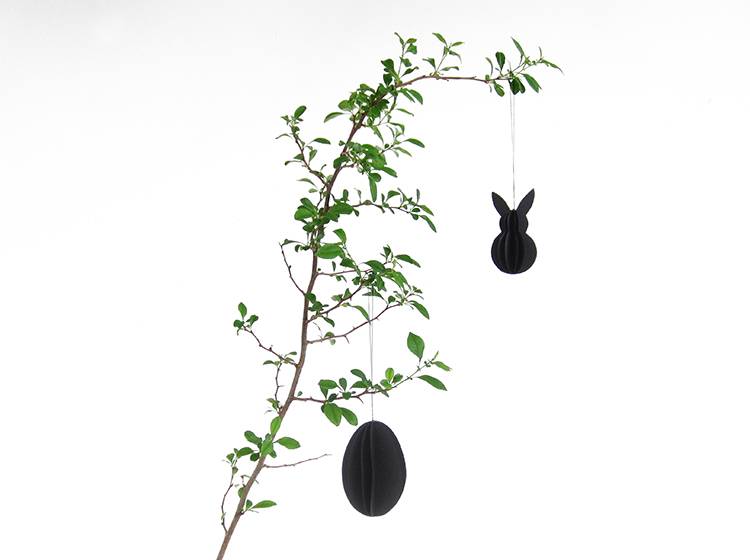 Renna Deluxe Anhänger Osterhase Schwarz Großer Ausverkauf