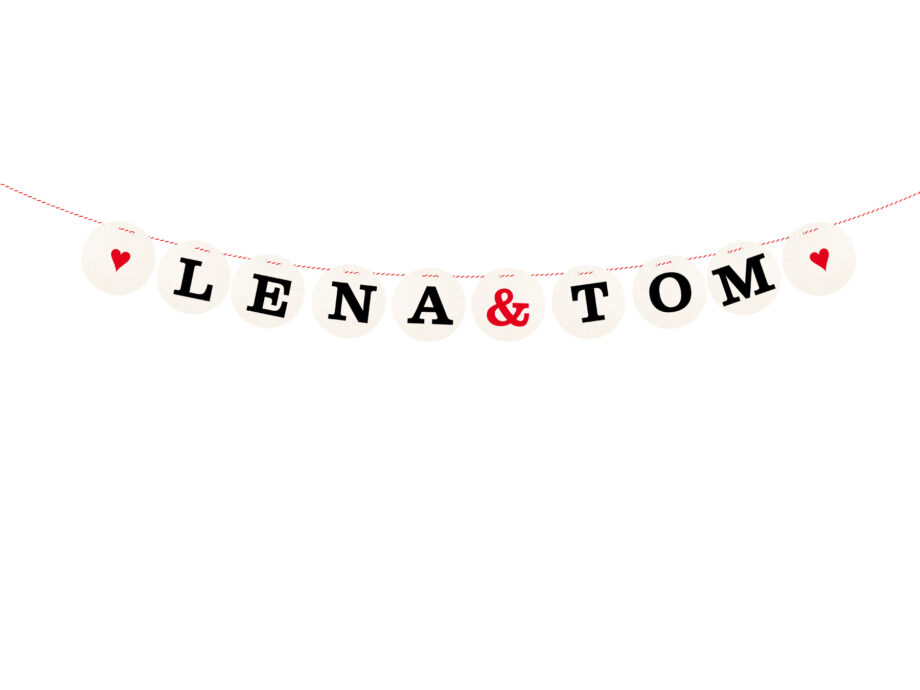 Renna Deluxe Buchstabe für personalisierte Hochzeitsgirlande mit Namen Begrenztes Angebot