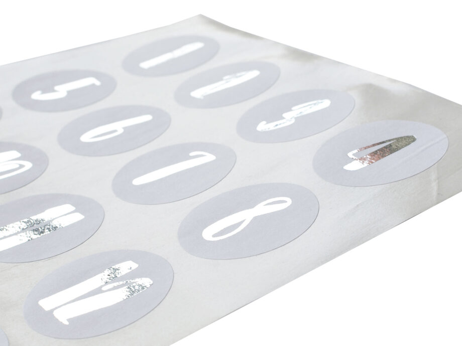 Renna Deluxe Adventskalender SILBER metallic mit weißen Tüten Jubiläumsangebot
