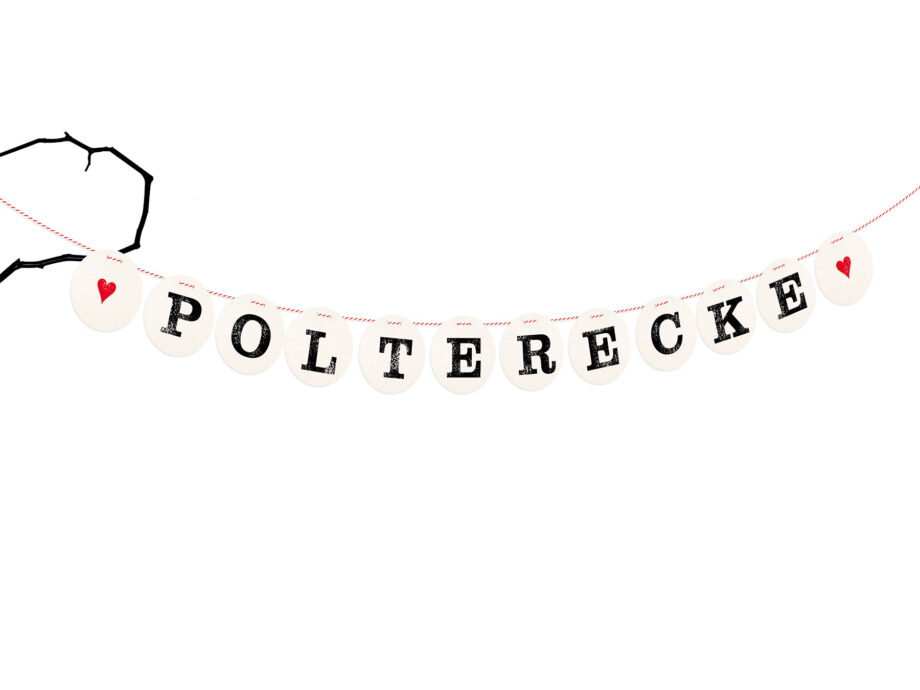 Renna Deluxe Polterecke Girlande für den Polterabend Top Angebot