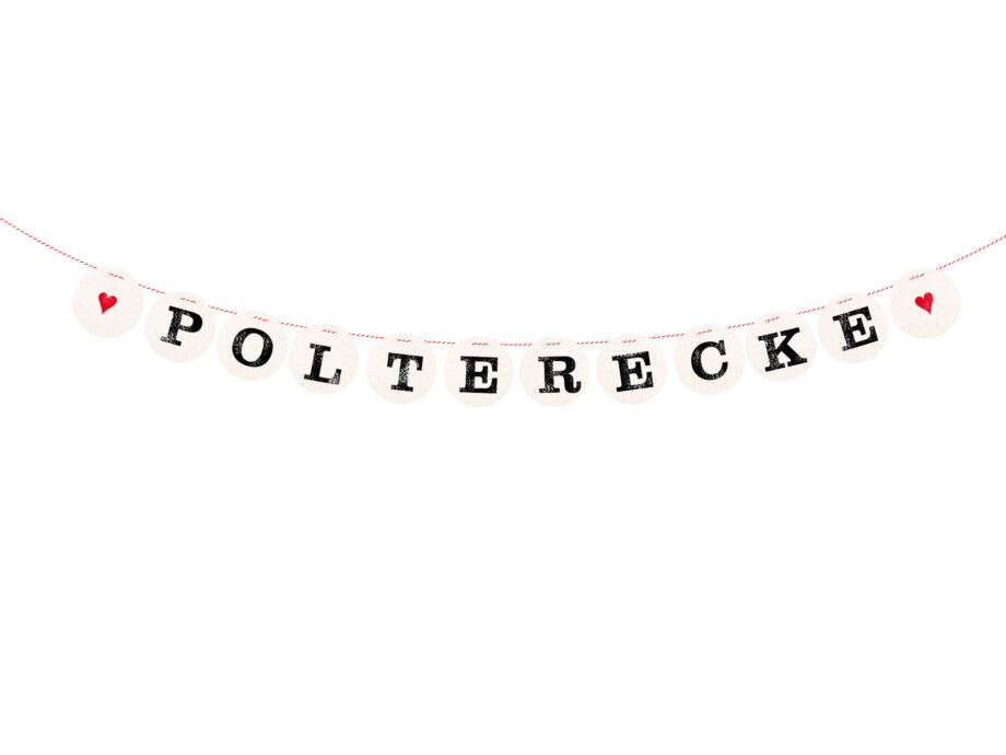 Renna Deluxe Polterecke Girlande für den Polterabend Top Angebot