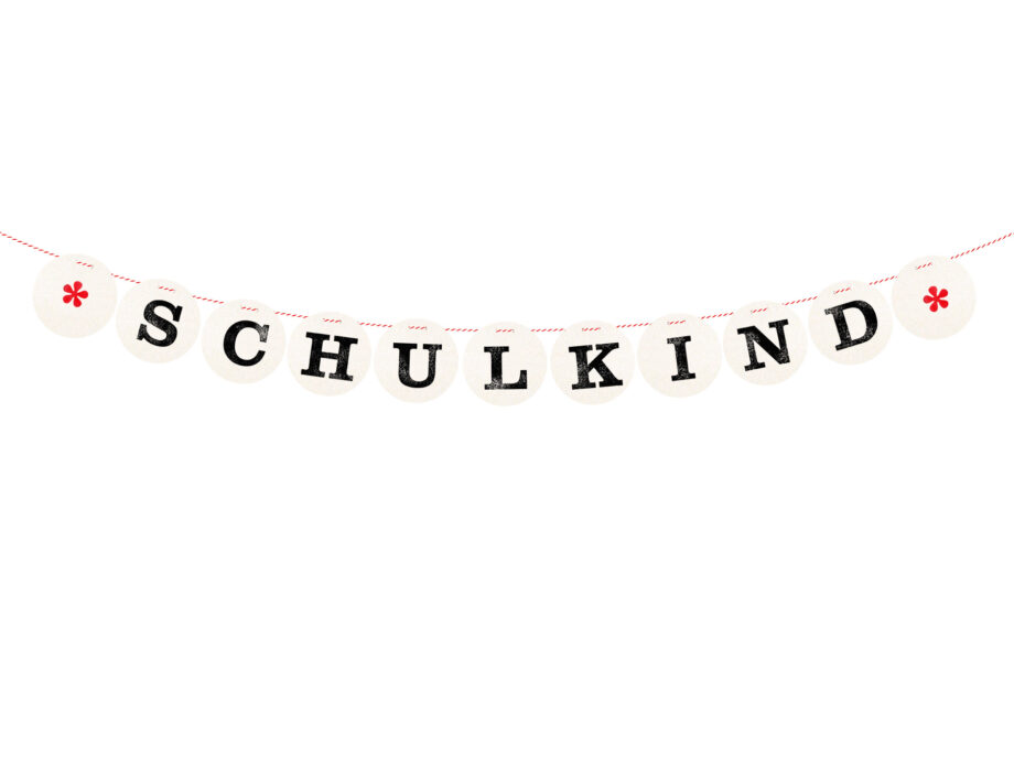 Renna Deluxe SCHULKIND Girlande für die Einschulung Party-Deko Black Friday Preise