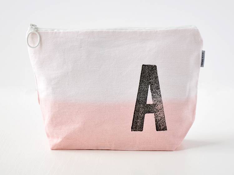 Renna Deluxe Kulturtasche ROSA mit Monogramm personalisiert Limitierter Zeitrabatt