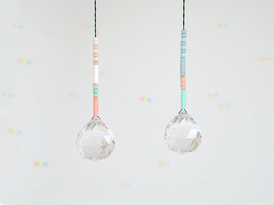 Renna Deluxe SUNCATCHER Korall Mint Weiß Im Verkauf