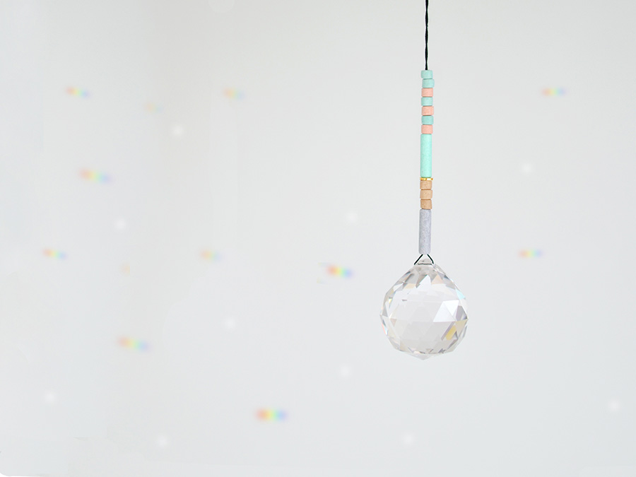 Renna Deluxe SUNCATCHER Grau Beige Mint zollfrei
