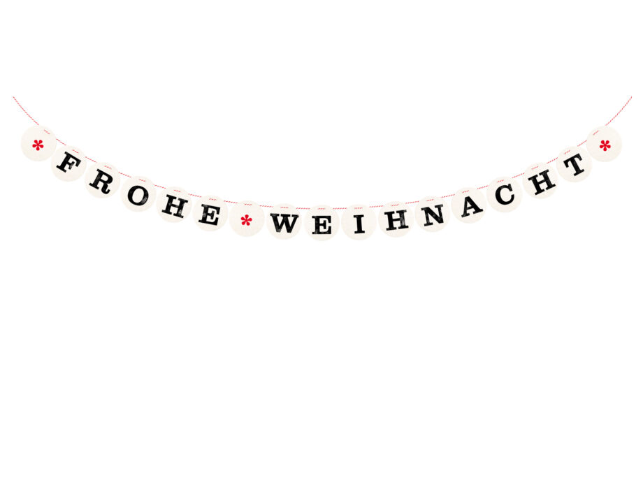 Renna Deluxe FROHE WEIHNACHT Girlande 2025