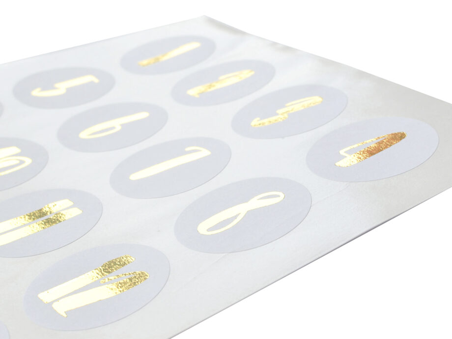 Renna Deluxe Adventskalender Gold metallic mit weißen Papiertüten Auslauf