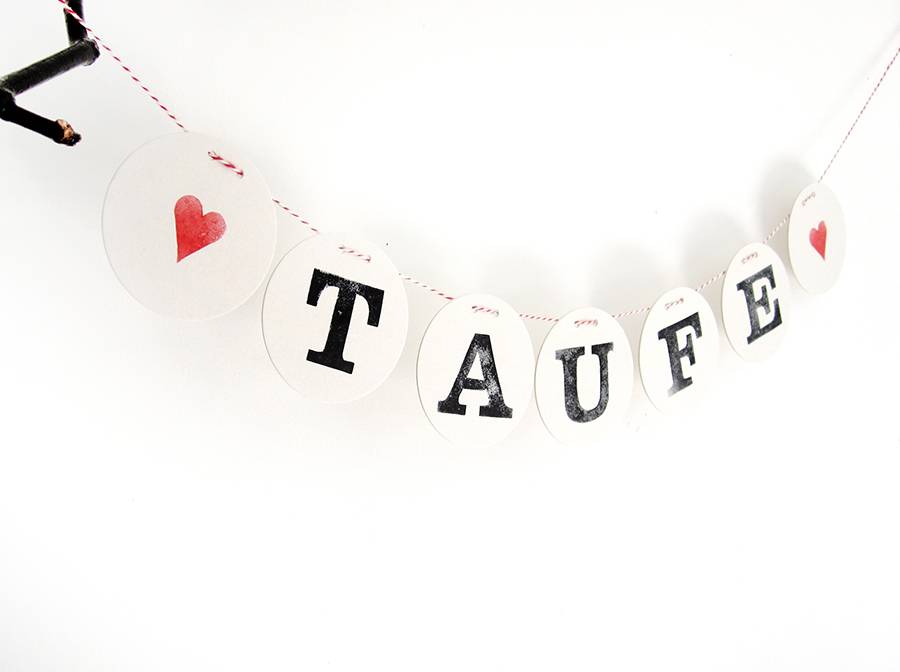 Renna Deluxe TAUFE Girlande Deko für das Tauffest Valentinstagsangebot