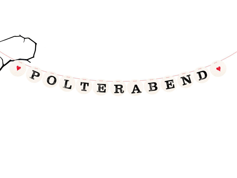 Renna Deluxe Polterabend Girlande für die Hochzeit Jubiläumsangebot