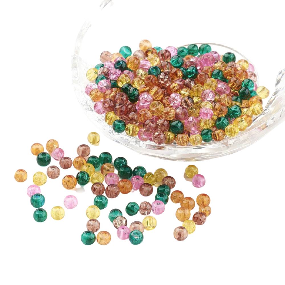 Sadingo Glasperlen Bunter Mix | 100 Stück, 4 mm Saisonschlussverkauf