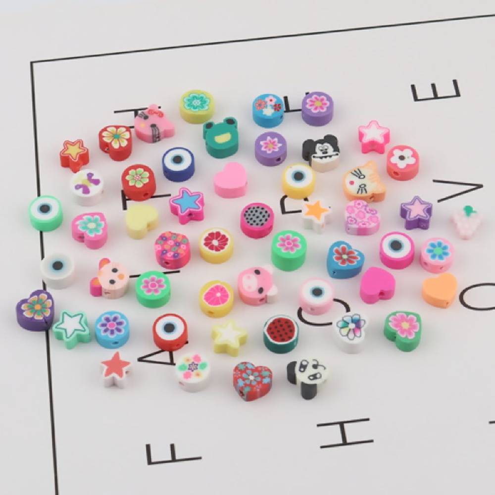 Sadingo Polymer Clay Perlen | 50 Stk., bunter Mix Osterangebot