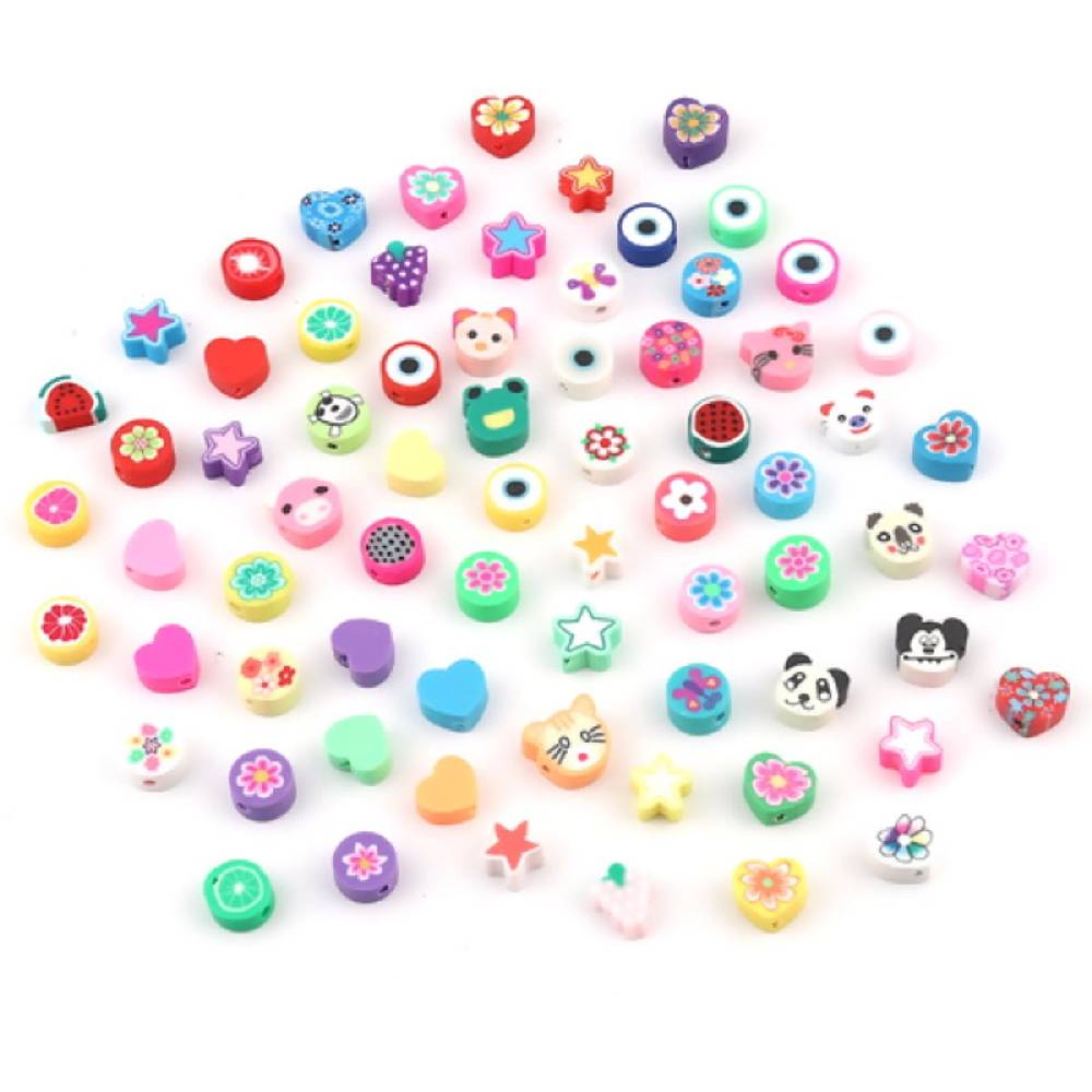 Sadingo Polymer Clay Perlen | 50 Stk., bunter Mix Osterangebot