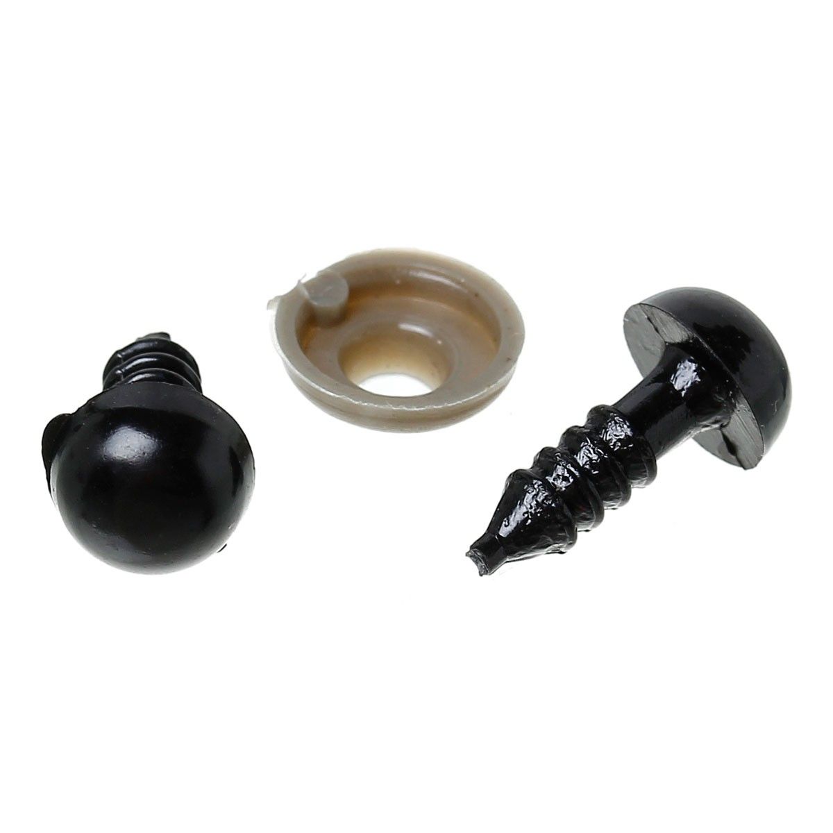 Sadingo Puppenaugen, Teddyaugen - 50 Stk. - Auge Ø 8 mm Kauf eins, bekomm eins gratis