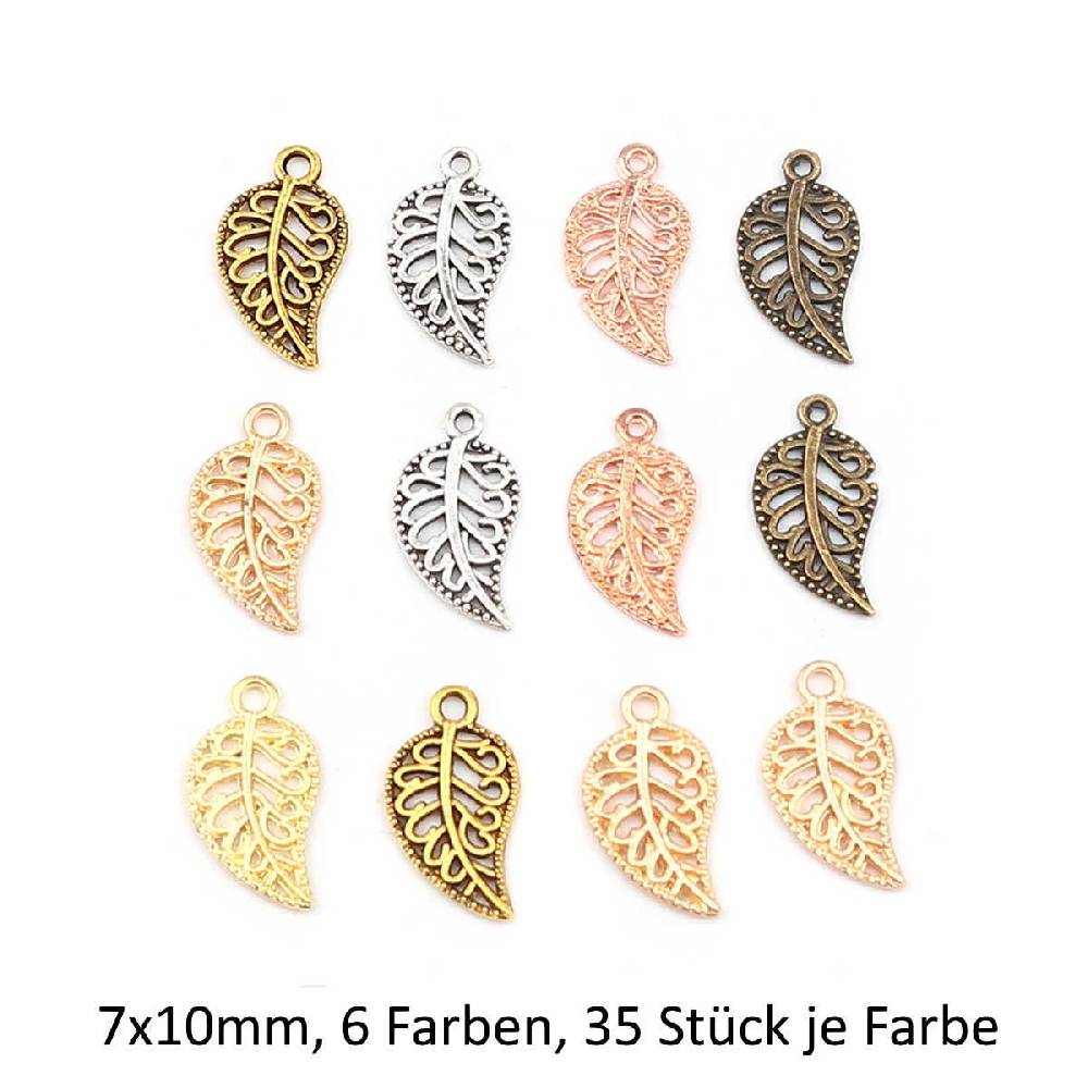 Sadingo Schmuckanhänger Set Blatt, 210 Stück, 19x10 mm Kostenloser Versand international