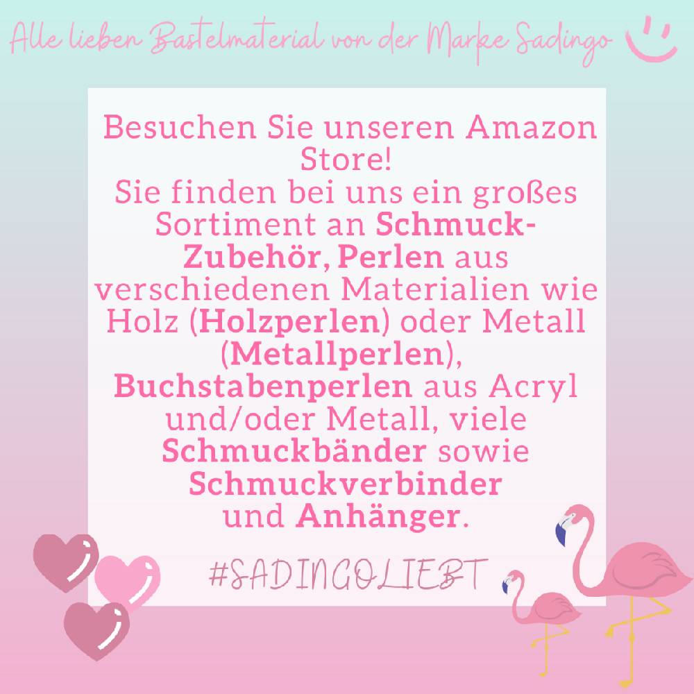 Sadingo Schmuckverbinder Blume des Lebens | 10 Stück, 13mm Auslauf