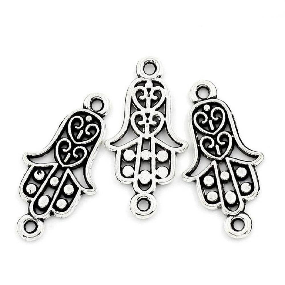 Sadingo Schmuckverbinder Hamsa Hand | 50 Stück, 25x13 mm Hotsell