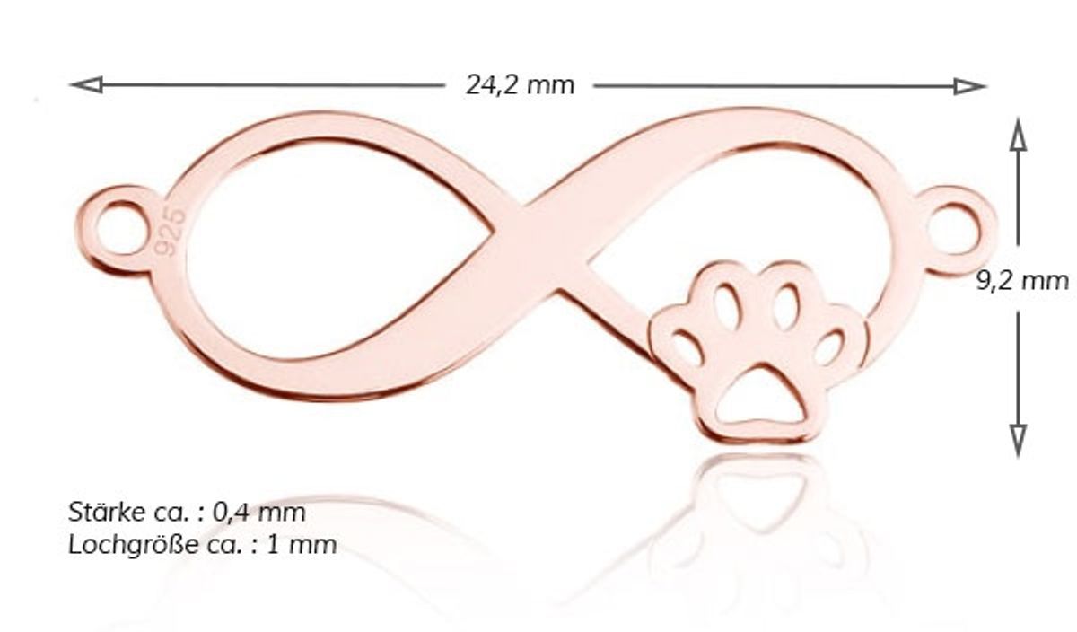 Sadingo Schmuckverbinder Infinitiy | 24,2 x 9,2mm im Angebot