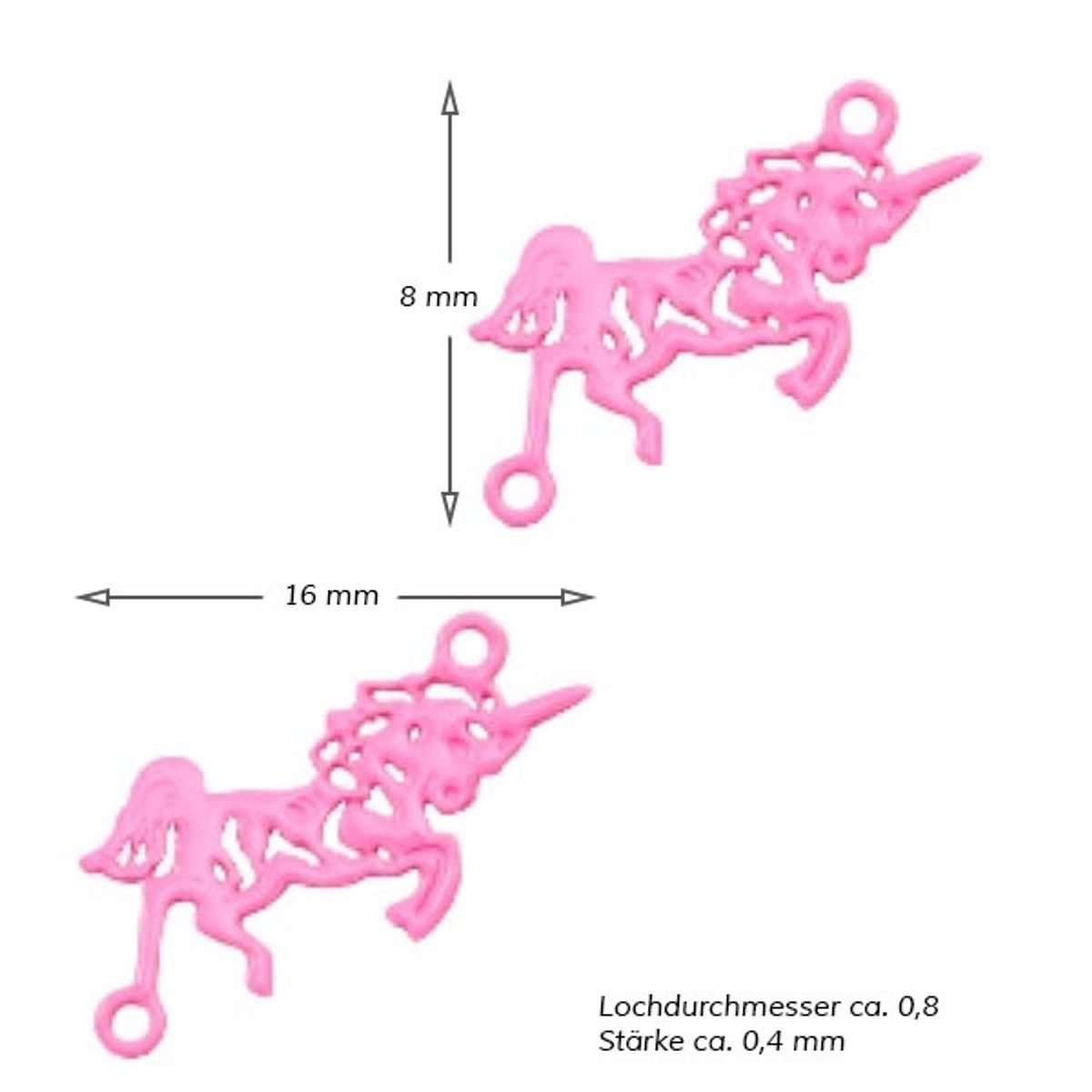 Sadingo Schmuckverbinder Einhorn | 25 Stück, 16 x 8 mm Schlussverkauf
