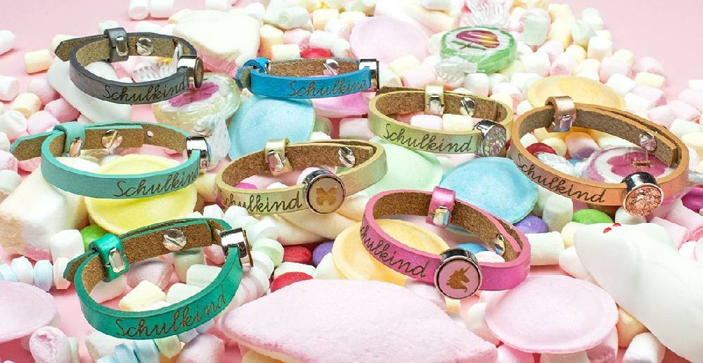 Sadingo Lederarmband Schulkind - 1 Armband - Geschenk Großer Ausverkauf