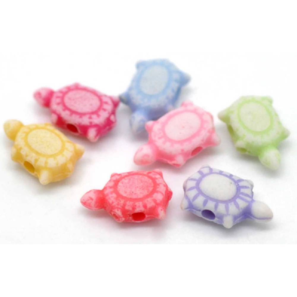 Sadingo Acrylperlen Schildkröte | 500 Stück, 6x10mm Preisnachlass