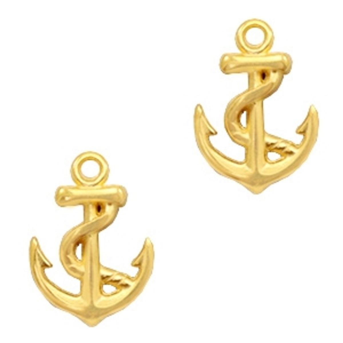 Sadingo Schmuckanhänger Anker 16 x 12 mm Kauf eins, bekomm eins gratis