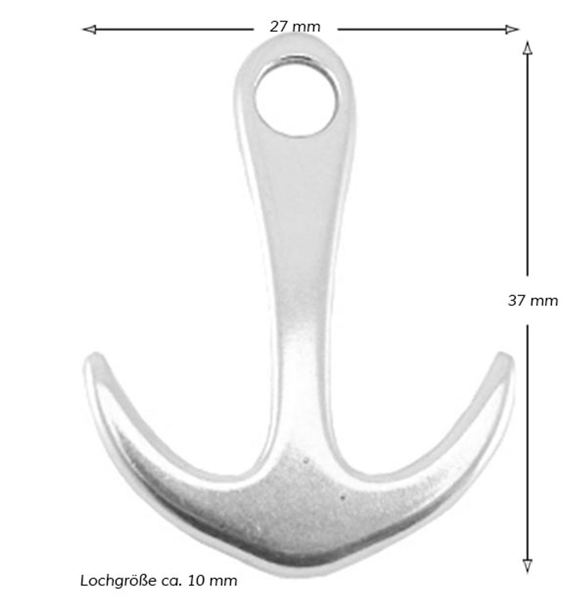 Sadingo Schmuckanhänger Anker - 1 Stück - 35 x 27 mm Begrenzte Freigabe