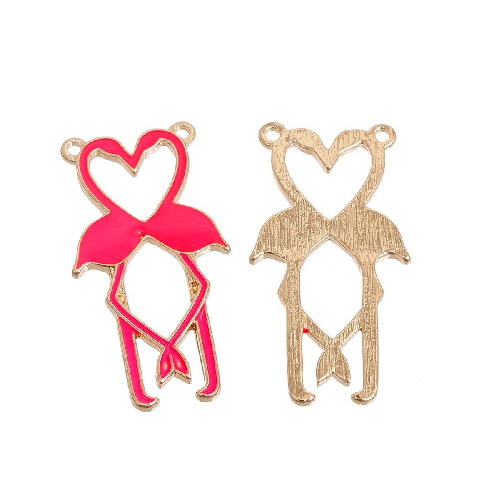 Sadingo Schmuckverbinder Flamingo - 3 Stk. - Neon-Pink Bis zu 60% Rabatt