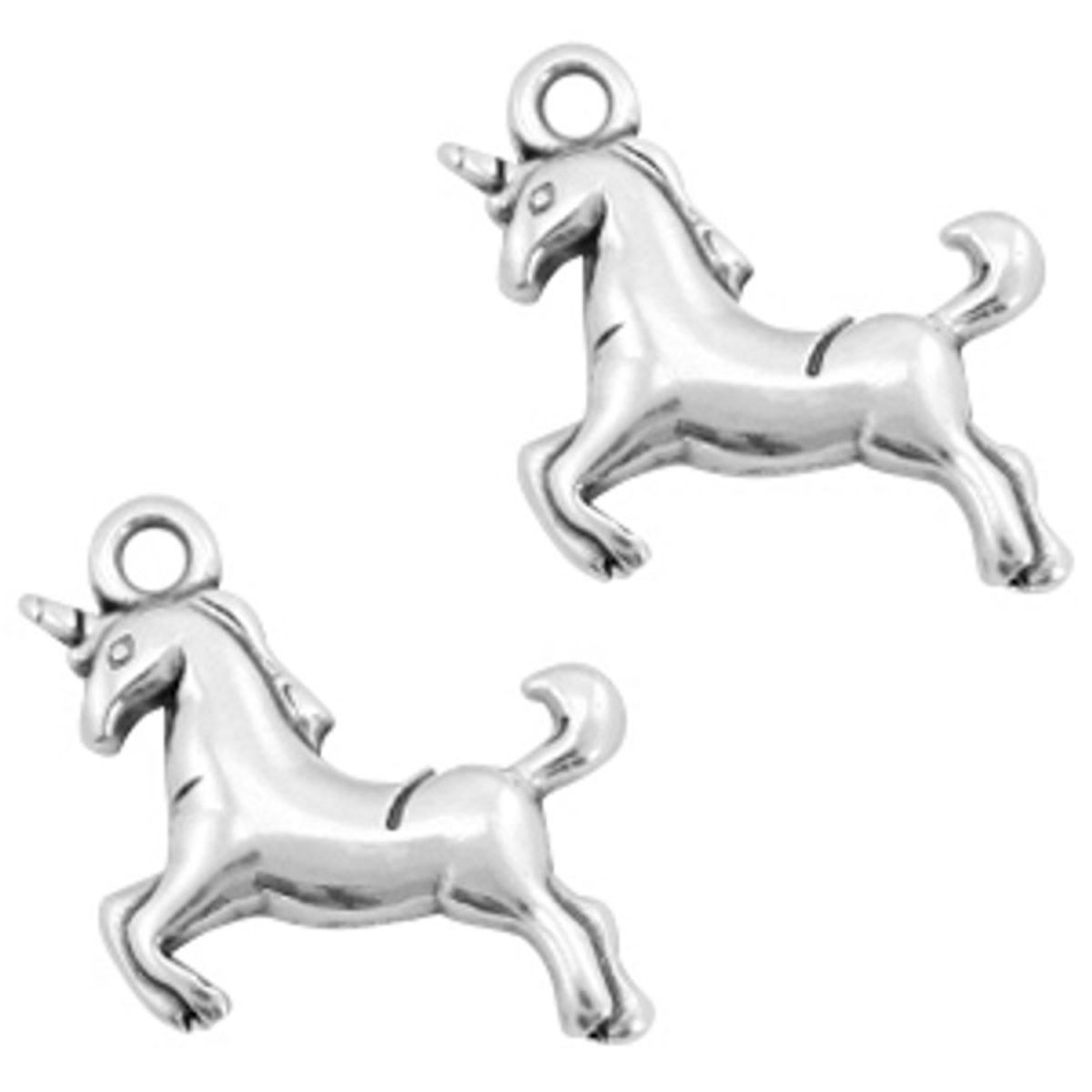 Sadingo Anhänger Einhorn aus Metall, 17 x 16 mm 1 Stück Bis zu 55% Rabatt