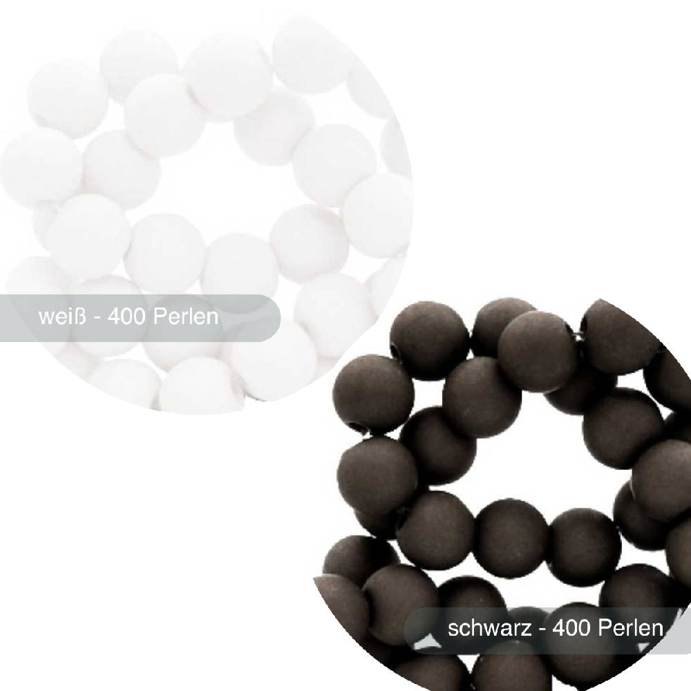 Sadingo Acrylperlen matt | 400 Stück, 8mm Rabatt