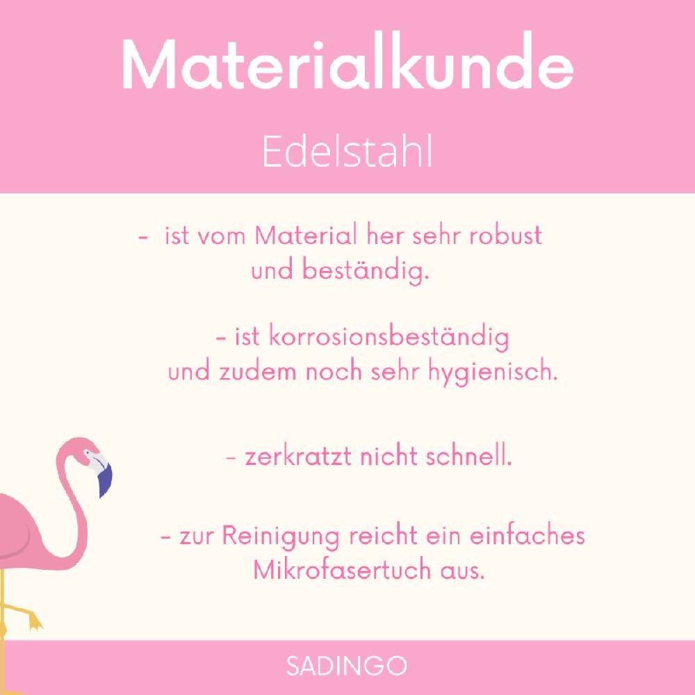 Sadingo Buchstabenperlen Edelstahl 2 Stück 10mm, Buchstabe wählbar Flash Sale
