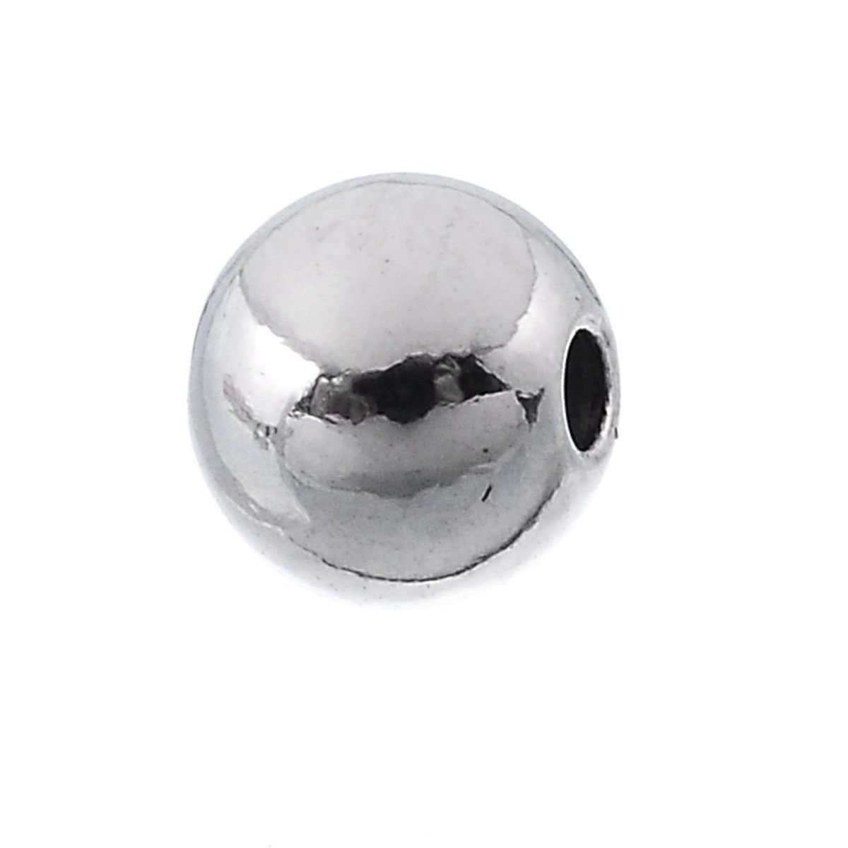 Sadingo Metallperlen in Silber | 4 mm, 50 Stück Neueste Mode