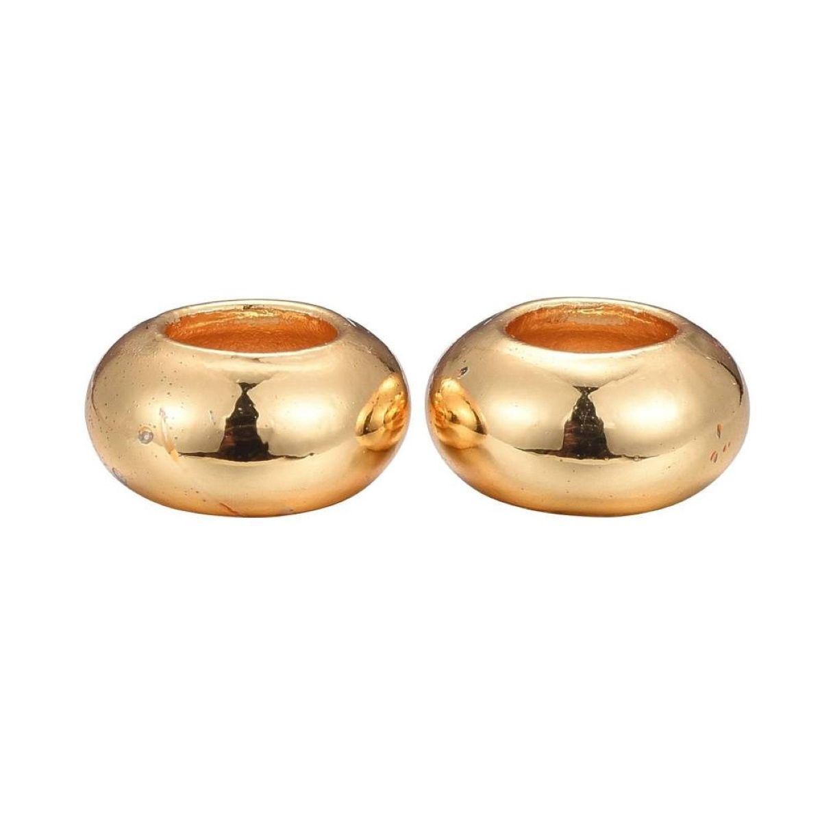 Sadingo Metallperlen Set, 30 Perlen, 3 Farben - Silber, Gold, Rosegold Zeitlich begrenztes Angebot
