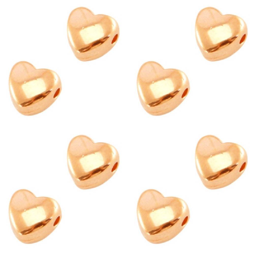Sadingo Metallperlen | Herz-Perlen 6mm Saisonale Angebote