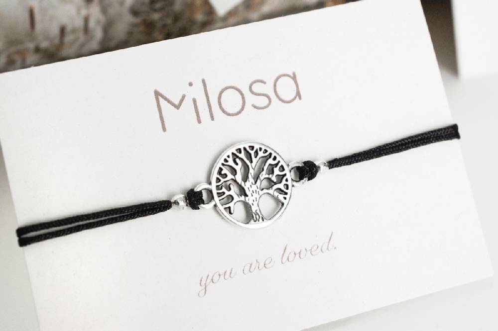 Sadingo Milosa Lebensbaum Armband Damen (verstellbar) Nur für heute