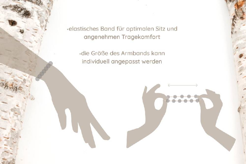 Sadingo Partnerarmband Set "MOON" aus schwarzen Natursteinperlen Riesige Rabatte